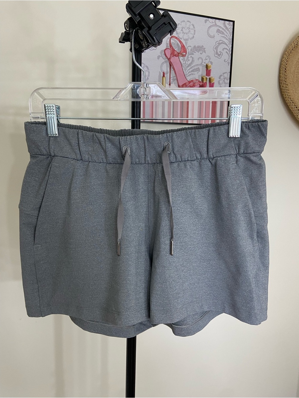 lululemon athletica Gray Elastic Waist Athletic Shorts